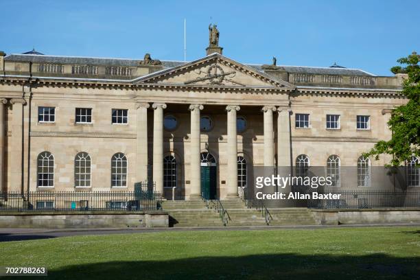 facade of the 'york crown court' in york city - york stock pictures, royalty-free photos & images