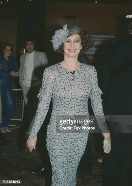 English actress Francesca Annis at the premiere of the film 'Dune', London, December 1984.
