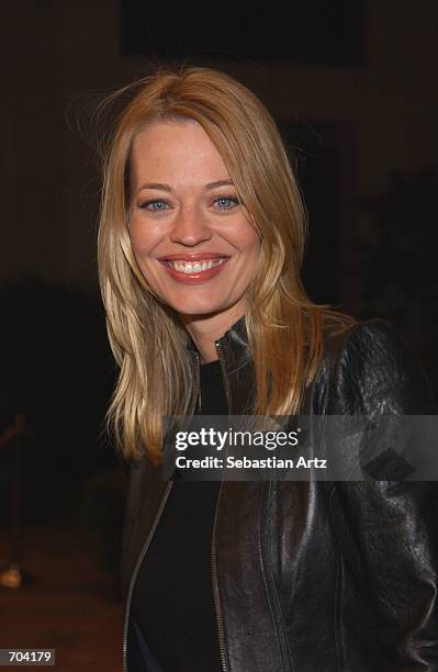 Actress Jeri Ryan arrives at the premiere of the movie "The Time Machine" March 4, 2002 in Los Angeles, CA.