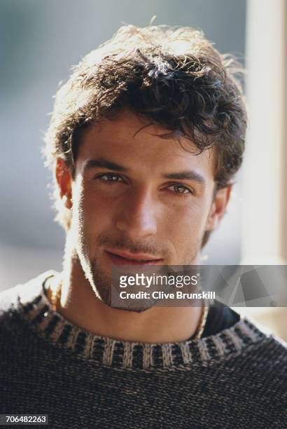 Allessandro del Piero of Italy and Juventus Football Club poses for a portrait for soft drinks manufacturer Pepsi-Cola on 23 December 1999 in...