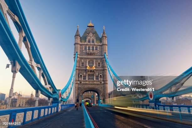 uk, london, tower bridge - london bridge stock pictures, royalty-free photos & images