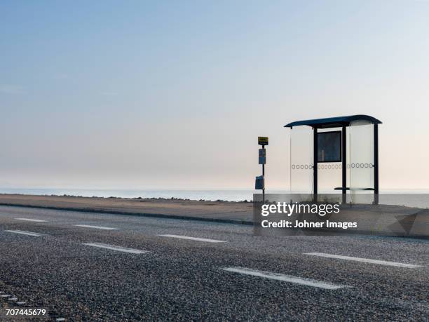 bus stop - bus denmark stock pictures, royalty-free photos & images