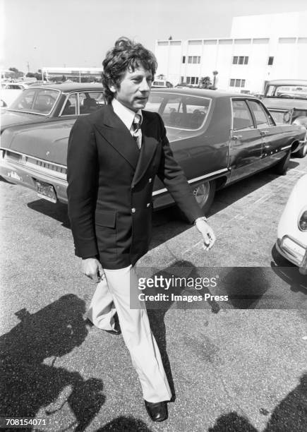 Film director Roman Polanski arrives at the Santa Monica Courthouse during a sexual abuse case brought against him, California, circa 1977.