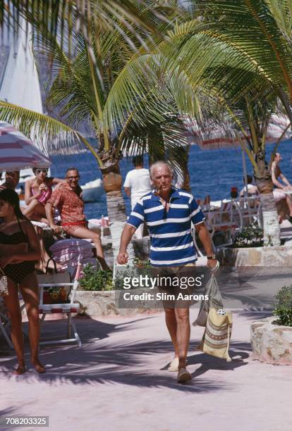 American actor Douglas Fairbanks Junior on holiday in Acapulco, Mexico, February 1966.