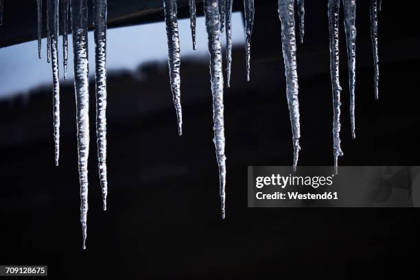 icicles - ijspegel stockfoto's en -beelden