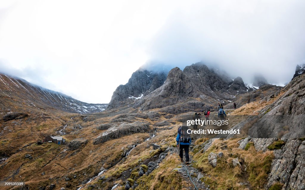 UK, Scotland, trekking at Ben Nevis