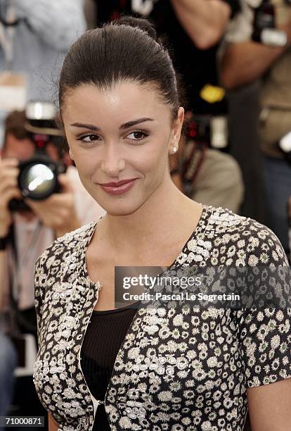 French singer Jenifer attends a photocall promoting the film 'Over The Hedge' at the Palais during the 59th International Cannes Film Festival on May...