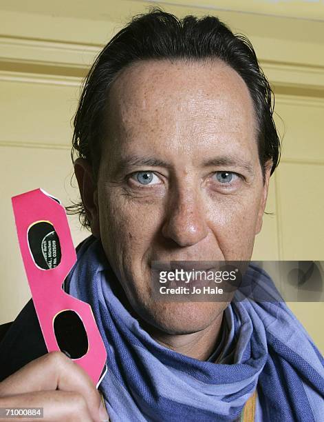 Richard E. Grant wears 3-D glasses as he promotes the Prince's Trust at Claridges on March 27, 2006 for the Prince's Trust 30th Birthday Concert at...