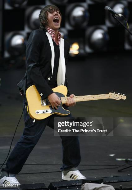 Danny Jones of McFly performs on stage during The Prince's Trust 30th Live concert held at the Tower of London on May 20, 2006 in London, England.