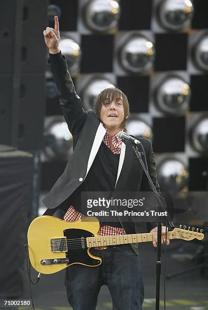 Tom Fletcher of McFly performs on stage during The Prince's Trust 30th Live concert held at the Tower of London on May 20, 2006 in London, England.