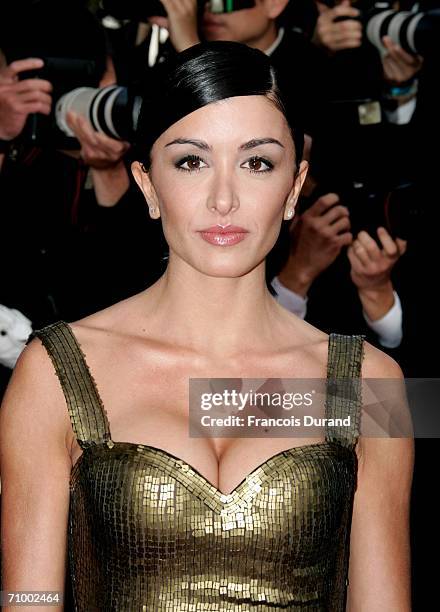 French singer / actress Jenifer attends the 'Over The Hedge' premiere at the Palais during the 59th International Cannes Film Festival May 21, 2006...