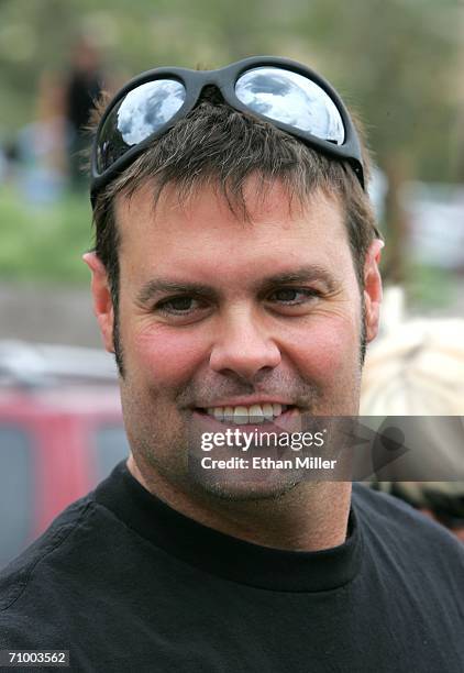 Country music artist Troy Gentry of the country music duo "Montegomery Gentry" participates in the third annual Academy of Country Music celebrity...