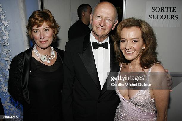 Caroline Gruosi-Scheufele with Gilles Jacob and Catherine Demier attend the Trophee Chopard ceremony, which awards the best young actor and actress...