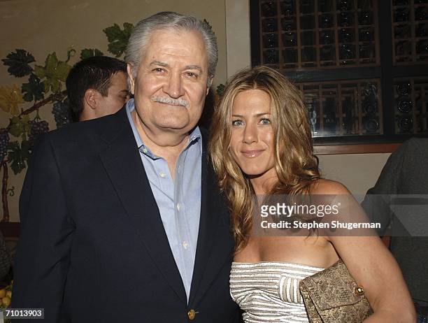 Actor John Aniston and daughter actor Jennifer Aniston attend the after party following the world premiere of Universal Pictures "The Break-Up" at...