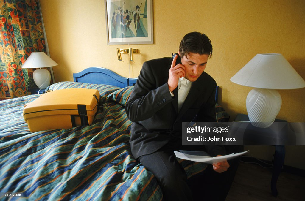 Businessman with mobile phone