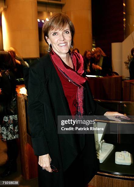 Host Jenny Brockie attends the opening of the Bunda Store in the Hilton Sydney on May 23, 2006 in Sydney, Australia.