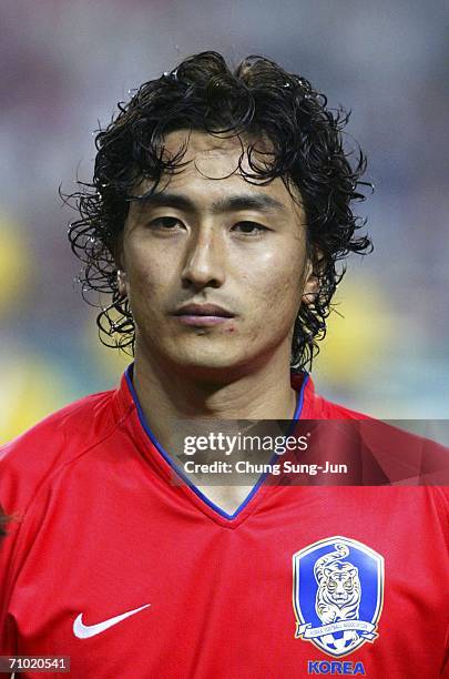 Ahn Jung-Hwan of South Korea during the International friendly match between South Korea and Senegal at the SangAm World Cup stadium on May 23, 2006...