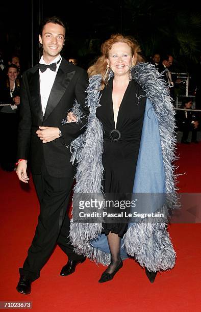 French actress Katia Tchenko and unidentified guest attend the 'Flandres' premiere at the Palais des Festivals during the 59th International Cannes...