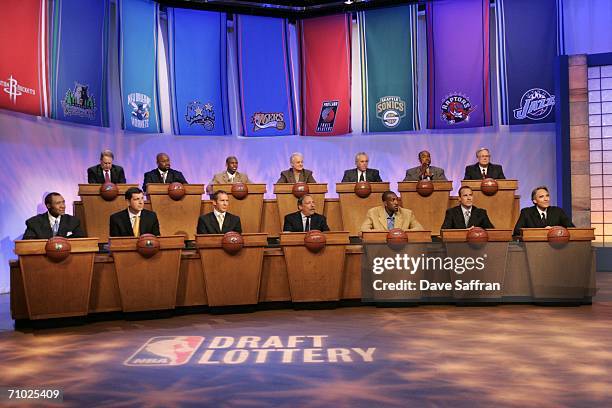 General view of the 2006 NBA Draft Lottery on May 23, 2006 at the NBA Studios in Secaucus, New Jersey. NOTE TO USER: User expressly acknowledges and...