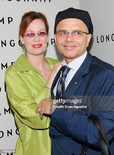 Actor Joe Pantoliano and wife Nancy Sheppard attend the grand opening of the Longchamp U.S. Flagship Store in SOHO, May 23. 2006 in New York City.