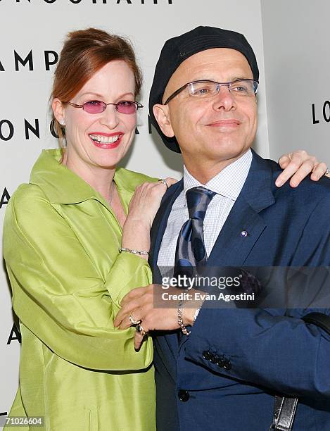 Actor Joe Pantoliano and wife Nancy Sheppard attend the grand opening of the Longchamp U.S. Flagship Store in SOHO, May 23. 2006 in New York City.