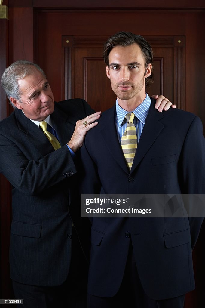 Ceo with young businessman