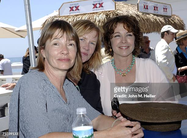 Laure Stern, Amy Madigan and Kathleen Quinlan attend the press conference to announce the first annual Malibu Celebration of Film May 24, 2006 in...