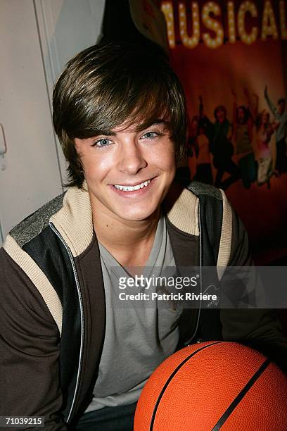 Actor Zac Efron attends a press conference for "High School Musical" at the State Theatre on May 25, 2006 in Sydney, Australia.