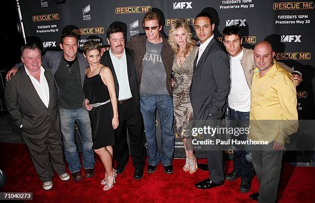 Actor Denis Leary and the cast and crew of "Rescue Me" arrive to the Season Three New York Premiere of "Rescue Me" at the Ziegfeld Theatre May 24,...