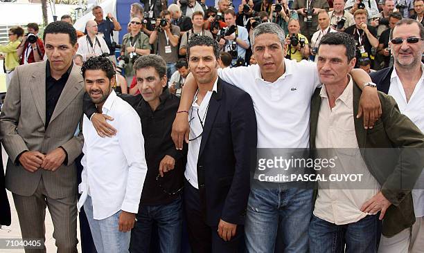 French actors Roschdy Zem and Jamel Debbouze, director Rachid Bouchareb, actors Sami Bouajila, Samy Naceri, Bernard Blancan and musician Armand Amar...