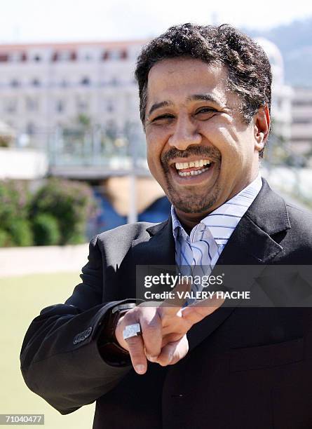 Algerian singer Khaled poses during a photocall for French director Rachid Bouchareb's film 'Indigenes' at the 59th edition of the International...