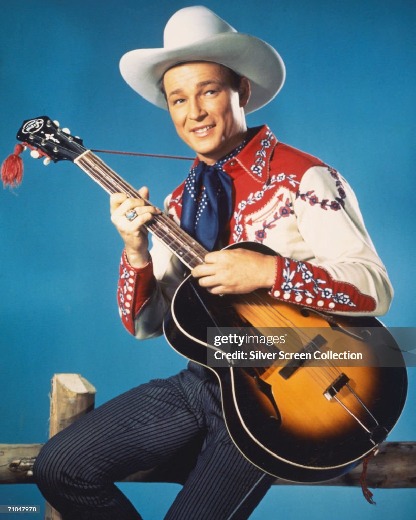In a flamboyant cowboy outfit, American country singer and actor Roy ...