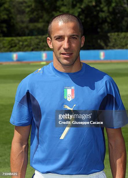 Alessandro Del Piero of Italy poses on May 25, 2006 in Coverciano, Italy.