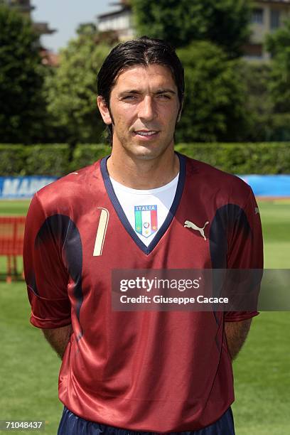 Gianluigi Buffon of Italy poses on May 25, 2006 in Coverciano, Italy.