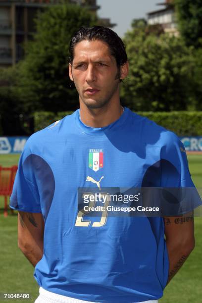 Marco Materazzi of Italy poses on May 25, 2006 in Coverciano, Italy.