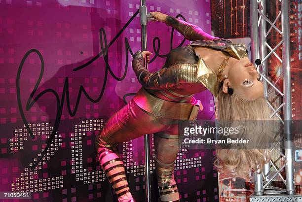 Britney Spears wax figure is unvieled at Madame Tussauds May 25, 2006 in New York City.