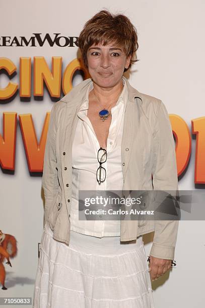 Spanish actress Isabel Ordaz attends the Spanish Premiere of 'Over The Hedge' at the Palacio de la Musica Cinema on May 25, 2006 in Madrid, Spain.