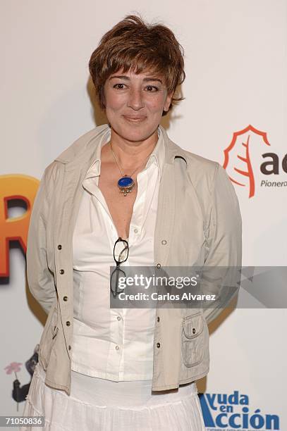 Spanish actress Isabel Ordaz attends the Spanish Premiere of 'Over The Hedge' at the Palacio de la Musica Cinema on May 25, 2006 in Madrid, Spain.