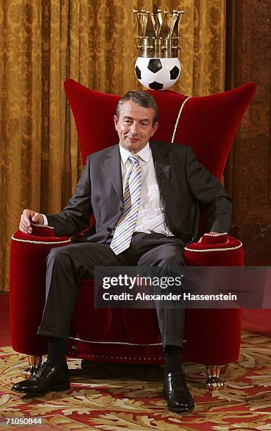 Wolfgang Niersbach, Vice President of the World Cup 2006 Organising Committee posing at the honorary office gala at the city hall on May 25, 2006 in...