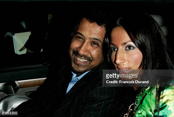 Algerian singer Khaled and guest departs from the 'Indigenes' premiere during the 59th International Cannes Film Festival May 25, 2006 in Cannes,...