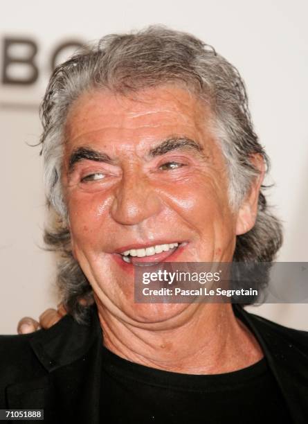 Italian designer Roberto Cavalli arrives at "Cinema Against AIDS 2006", the annual event in aid of amfAR at Le Moulin de Mougins during the 59th...