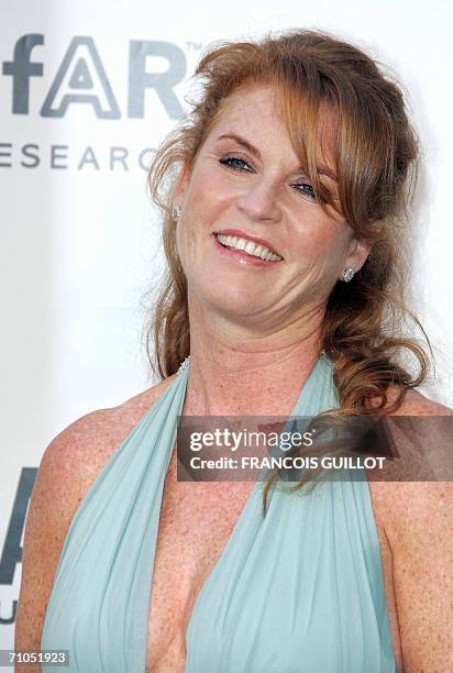 Britain's Sarah Ferguson arrives to attend the amfAR?s annual "Cinema Against AIDS 2006" event at Le Moulin de Mougins during the 59th International...