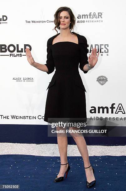 French actress Anna Mouglalis arrives to attend the amfAR?s annual "Cinema Against AIDS 2006" event at Le Moulin de Mougins during the 59th...