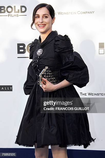 French actress Amira Casar arrives to attend the amfAR?s annual "Cinema Against AIDS 2006" event at Le Moulin de Mougins during the 59th...