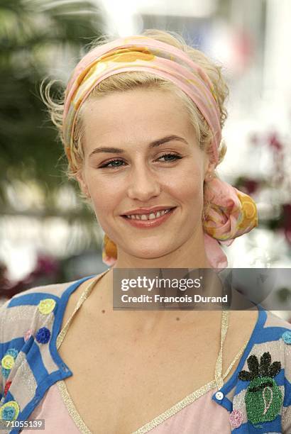 Actress Cecile De France attends the ''Quand J'etais Chanteur' photocall during the 59th International Cannes Film Festival May 26, 2006 in Cannes,...