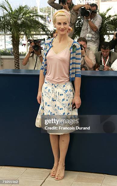 Actress Cecile De France attends the ''Quand J'etais Chanteur' photocall during the 59th International Cannes Film Festival May 26, 2006 in Cannes,...