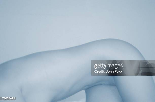 naked woman, mid section - solo una donna giovane foto e immagini stock