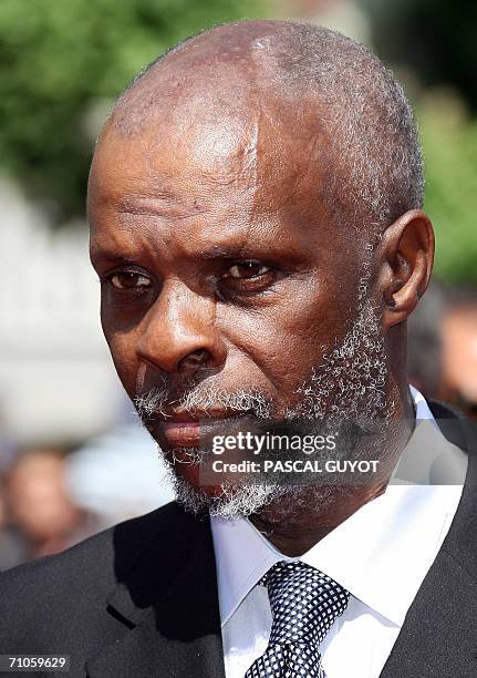 Actor Ventura poses upon arriving to attend the premiere of Portuguese director Pedro Costa's film 'Juventude em marcha' at the 59th edition of the...