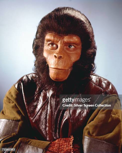 English-born actor Roddy McDowall as Galen in the television series 'Planet of the Apes', 1974.