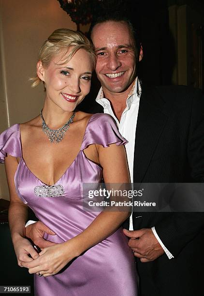 Model and media personality Bessie Bardot and her husband Geoff Barker attend the 2006 Make A Wish Ball at the Town Hall on May 27, 2006 in Sydney,...